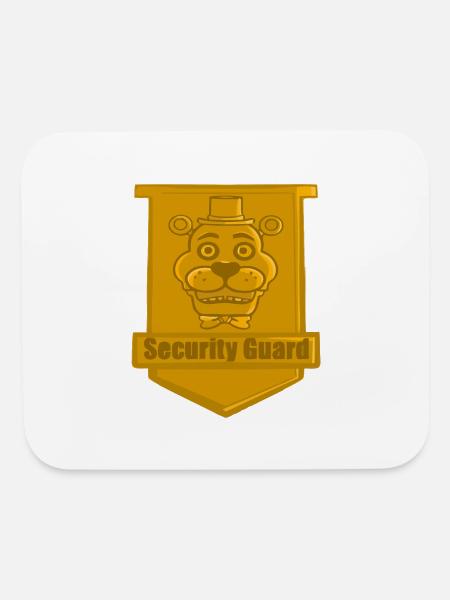 FNAF Security Guard Badge - Mouse pad Horizontal - white - Front