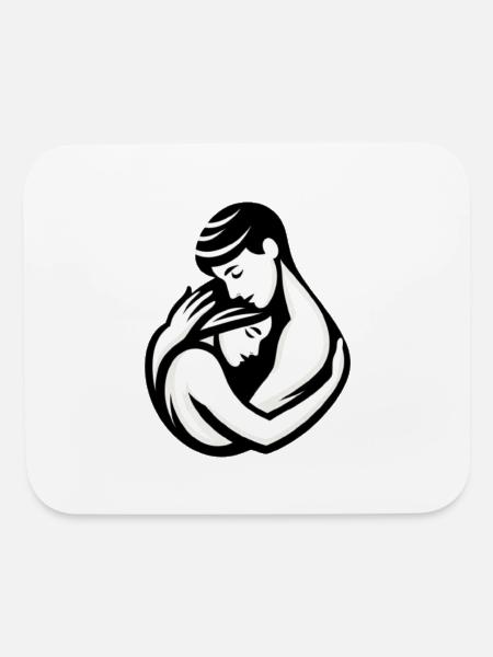 Best collection for romantic couples - Mouse pad Horizontal - white - Front