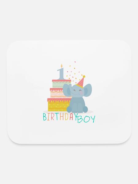 Birthday Boy - Mouse pad Horizontal - white - Front