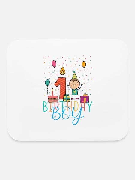 Birthday Boy - Mouse pad Horizontal - white - Front