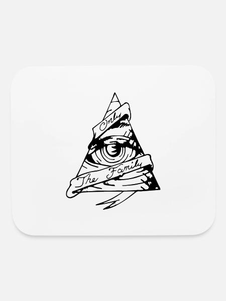 all seeing eye - Mouse pad Horizontal - white