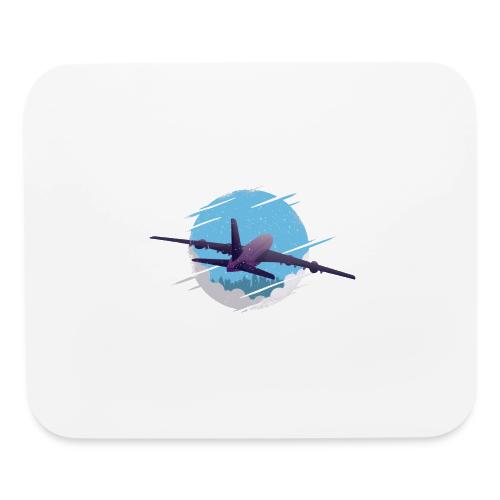 Airplane in the night - Mouse pad Horizontal