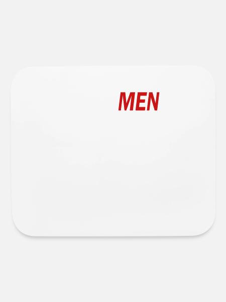 Real Men Three Pedals - Mouse pad Horizontal - white - Front
