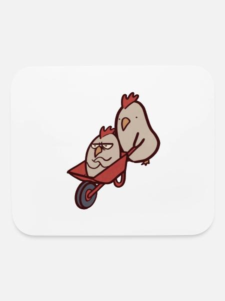 Alternative Means Of Chicken Transportation - Mouse pad Horizontal - white - Front