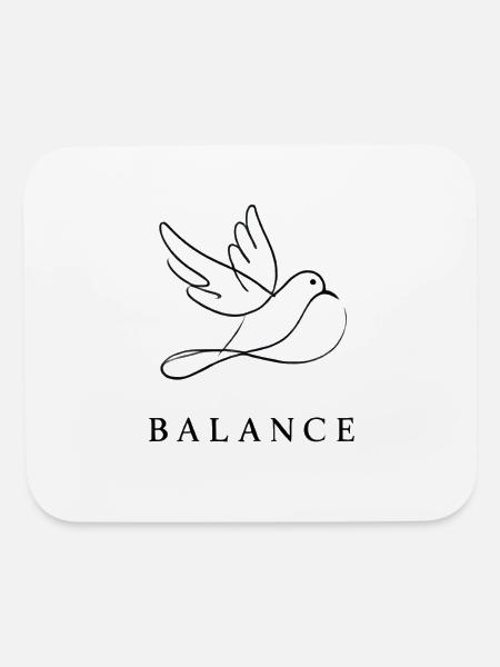 Transforming Ideas into Art: Balance - Mouse pad Horizontal - white