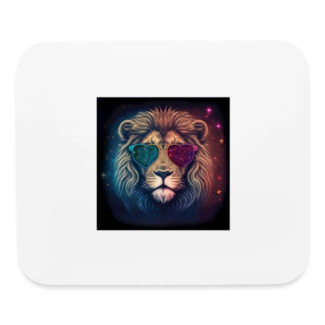 Jesus Lion of Judah wearing love glasses