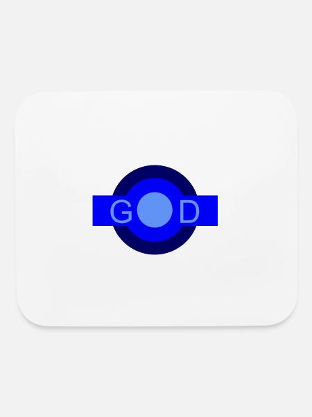 GOD - Mouse pad Horizontal - white - Front