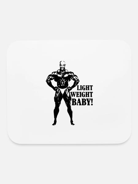 athte bodylder heth cool - Mouse pad Horizontal - white - Front