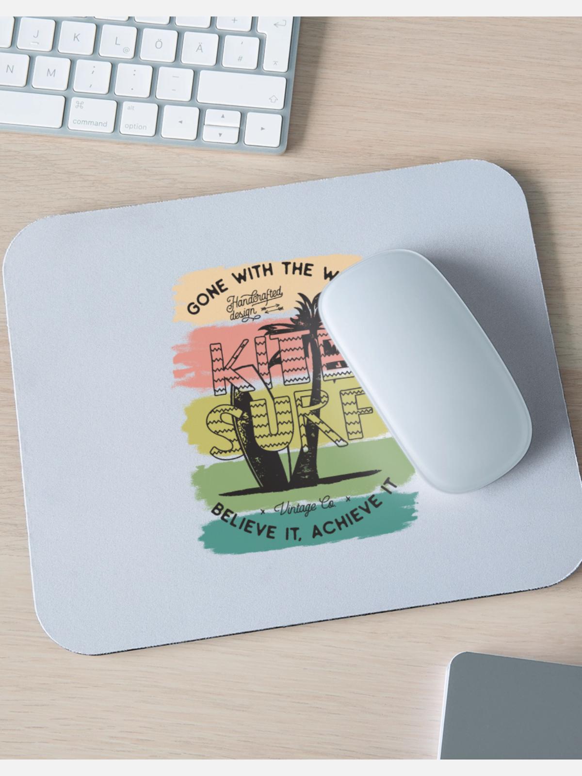 Kite Surf - Mouse pad Horizontal - white - Front
