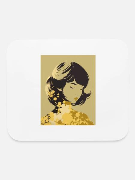 Elegance and Grace - Mouse pad Horizontal - white