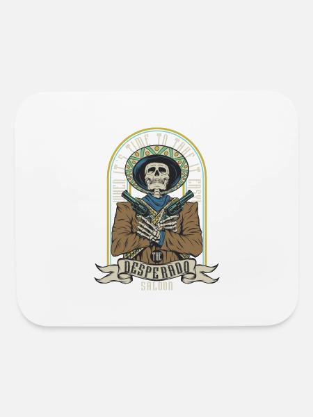 Desperado: Time to Take It Easy - Mouse pad Horizontal - white - Front