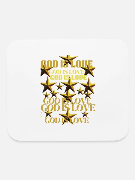 God is love. - Mouse pad Horizontal - white - Front