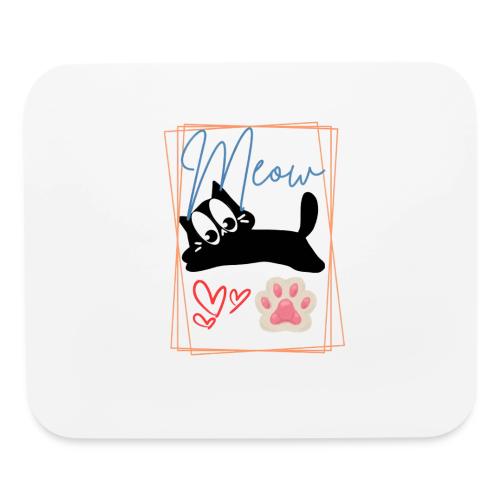 Meow Cat Paw Cute Kitty Lover Design - Mouse pad Horizontal