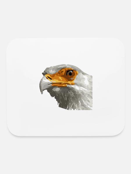 Hawk watercolor digital art - Mouse pad Horizontal - white - Front