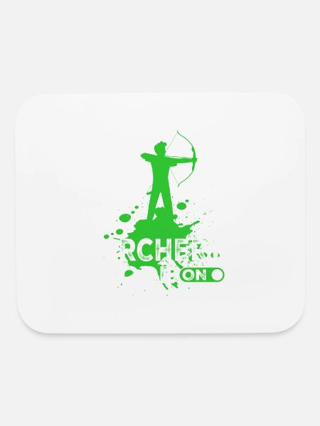 Archery Mode On - Mouse pad Horizontal - white - Front