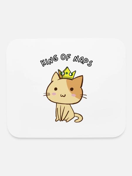 king of naps - Mouse pad Horizontal - white