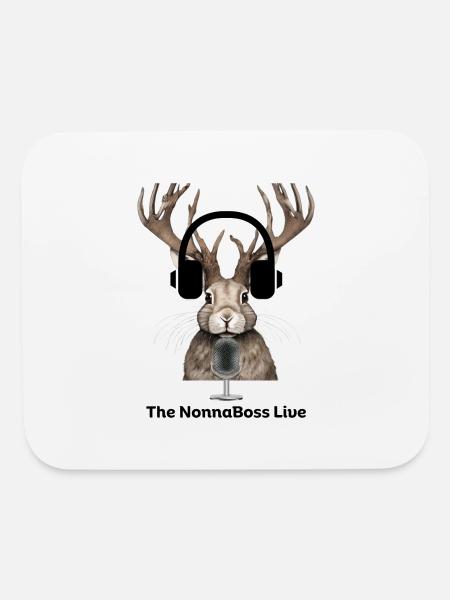 Jackalope - Mouse pad Horizontal - white - Front