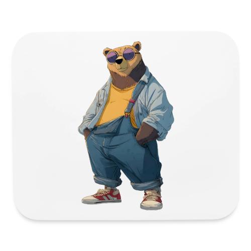 Fashion Streetwear Bear Cartoon Art - Mouse pad Horizontal