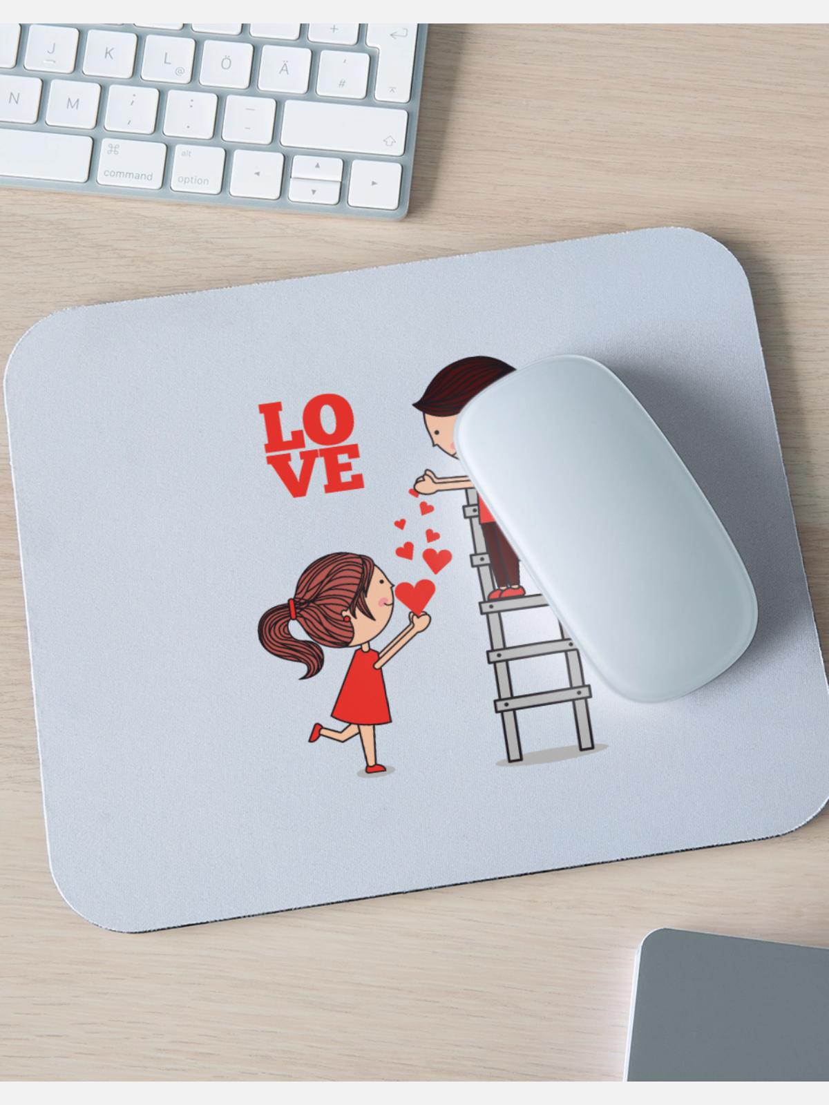 LOVE Collection - Mouse pad Horizontal - white - Front