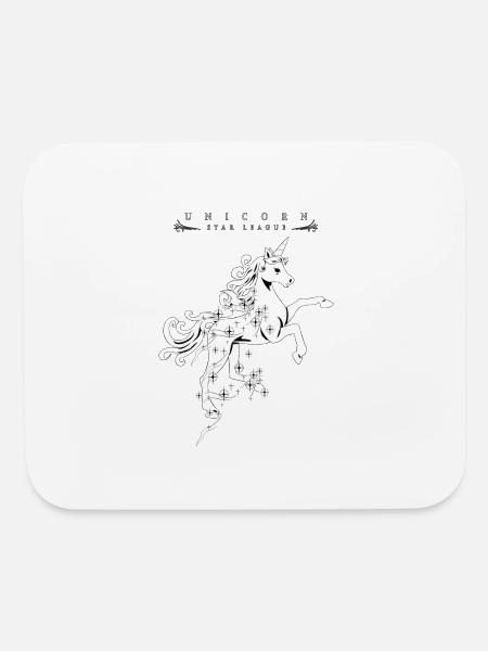 Unicorn Star League - Mouse pad Horizontal - white - Front