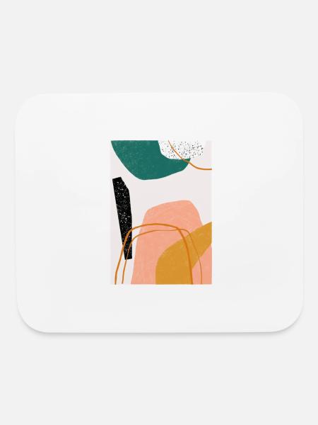 October Abstract - Mouse pad Horizontal - white - Front