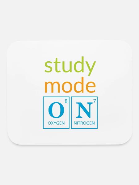 Study Mode On - Mouse pad Horizontal - white - Front