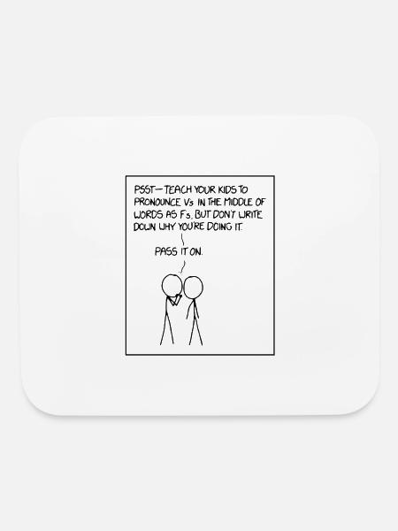 Xkcd Funny Xkcd - Mouse pad Horizontal - white - Front