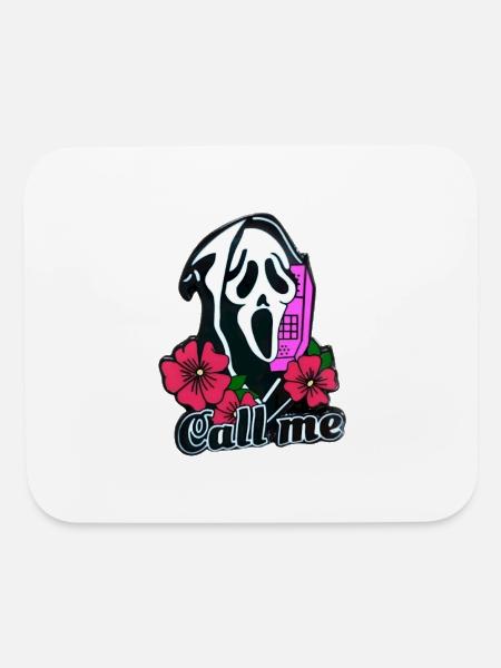 Ghostface Phone Call - Mouse pad Horizontal - white