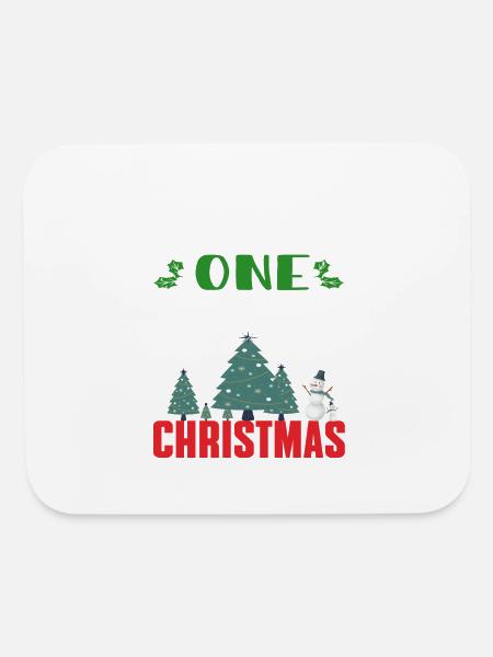 One Christmas - Mouse pad Horizontal - white - Front