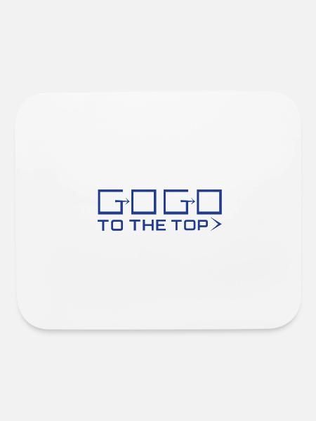 Go To The Top - Mouse pad Horizontal - white - Front