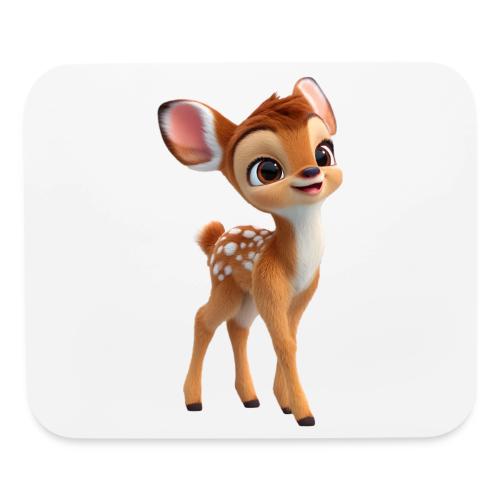 Sweet 3D Baby Deer with Big Eyes - Mouse pad Horizontal