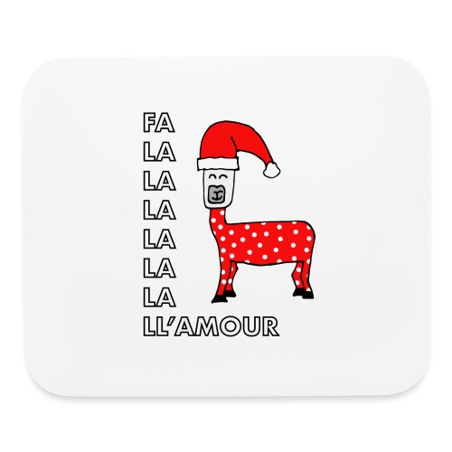 Christmas llama. - Mouse pad Horizontal