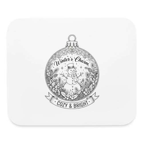 Festive Snowman T-Shirt - Mouse pad Horizontal
