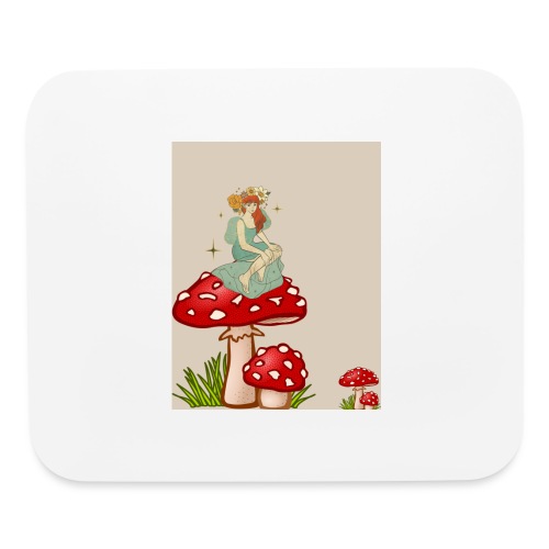 Fairy Amongst The Shrooms - Mouse pad Horizontal
