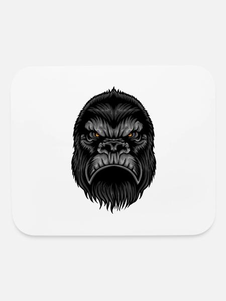 Gorilla - Mouse pad Horizontal - white - Front