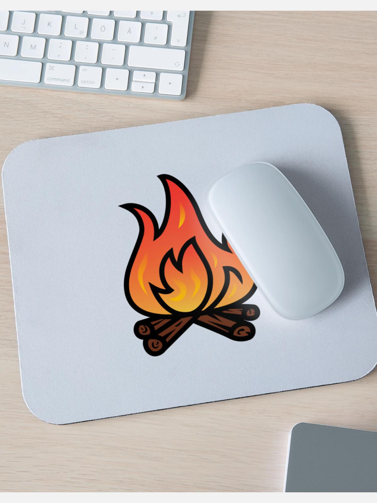 bonfire - Mouse pad Horizontal - white - Front