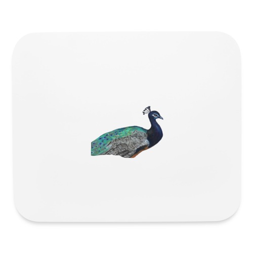 peacock half - Mouse pad Horizontal