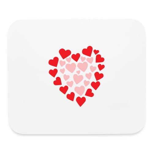 Hearts in a heart shape - Mouse pad Horizontal