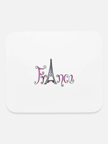 Eiffel Tower Paris France - Mouse pad Horizontal - white - Front