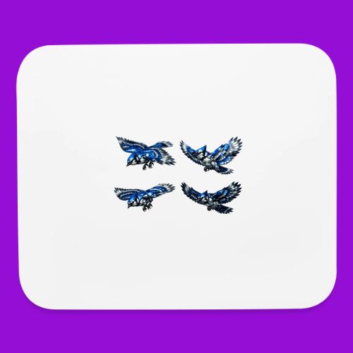 Silver Blue Jay Flight Stages - Mouse pad Horizontal