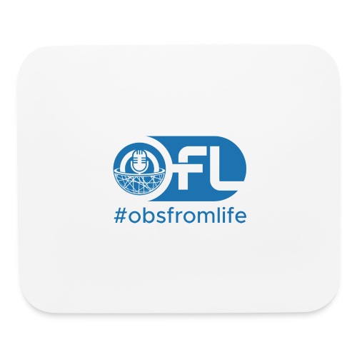 Observations from Life Logo with Hashtag - Mouse pad Horizontal