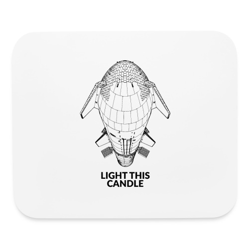 Light This Candle - Black - Mouse pad Horizontal