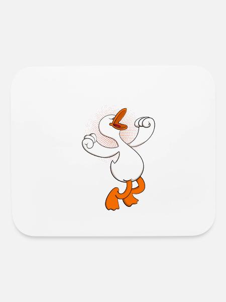 Crazy Duck - Mouse pad Horizontal - white - Front