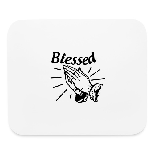 Blessed - Alt. Design (Black Letters) - Mouse pad Horizontal