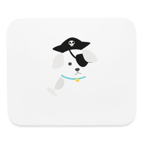 Dog with a pirate eye patch doing Vision Therapy! - Mouse pad Horizontal