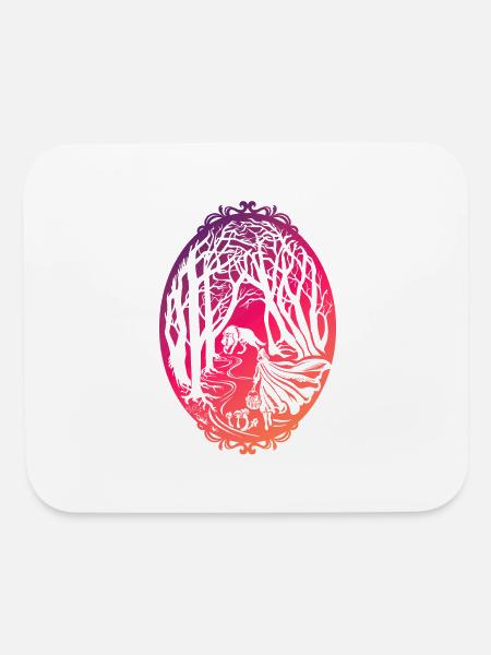 Red riding hood fairy tale - Mouse pad Horizontal - white - Front