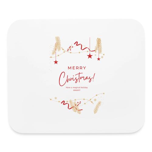 Merry Christmas Typography Design - Mouse pad Horizontal