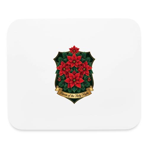 Poinsettia Crest T-Shirt - Mouse pad Horizontal