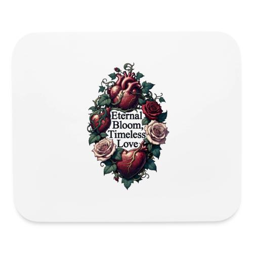 Eternal Bloom Timeless Love Entwined Hearts T-Shir - Mouse pad Horizontal