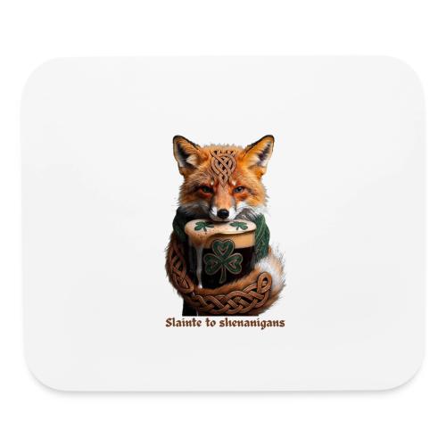 Sly Emerald Fox Toast T-Shirt - Mouse pad Horizontal